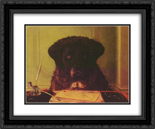 The President 23x21 Black Ornate Wood Framed Art Print Poster with Double Matting by Couldery, Horatio Henry