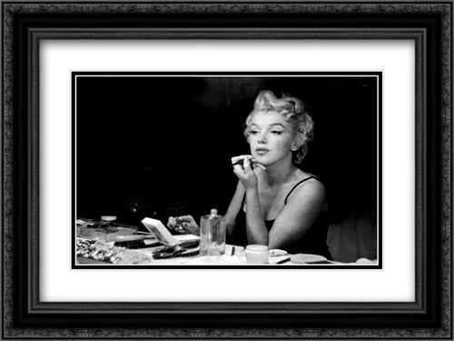 Marilyn Monroe, Backstage 24x18 Black Ornate Wood Framed Movie Poster with Double Matting