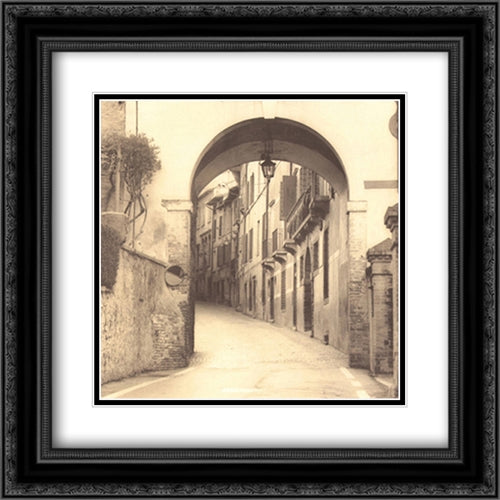 Asolo, Veneto 2x Matted 20x24 Black Ornate Wood Framed Art Print Poster with Double Matting by Blaustein, Alan
