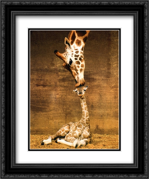 Makulu 2x Matted 20x24 Black Ornate Wood Framed Art Print Poster with Double Matting by D'Raine, Ron