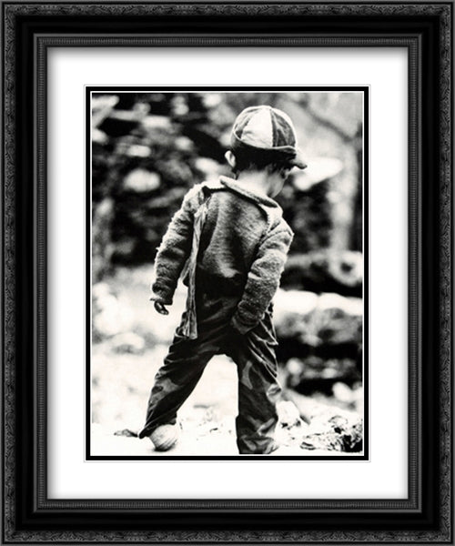 Picky, Picky 2x Matted 20x24 Black Ornate Wood Framed Art Print Poster with Double Matting by Lake, Cynthia