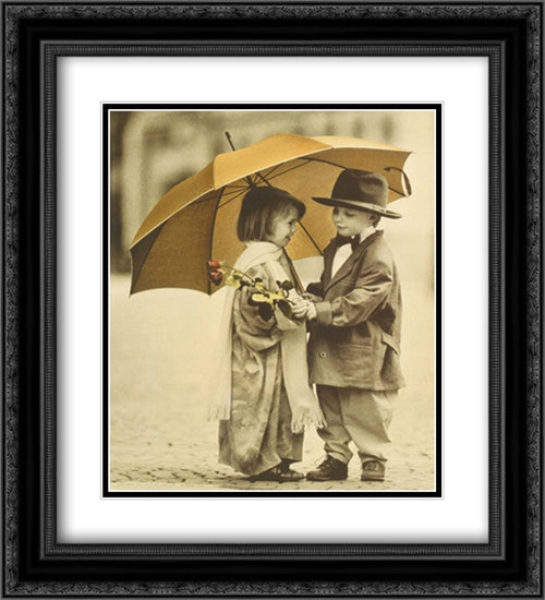 You Shouldn't Have 2x Matted 20x24 Black Ornate Wood Framed Art Print Poster with Double Matting by Anderson, Kim