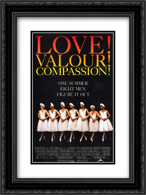 Love! Valour! Compassion! 18x24 Black Ornate Wood Framed Movie Poster with Double Matting