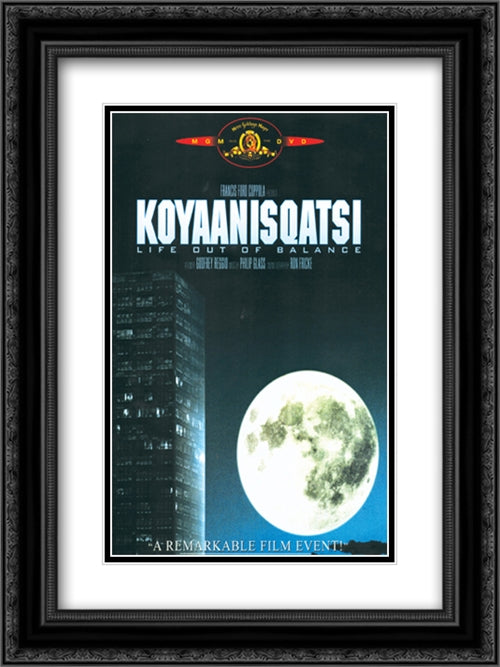 Koyaanisqatsi 18x24 Black Ornate Wood Framed Movie Poster with Double Matting