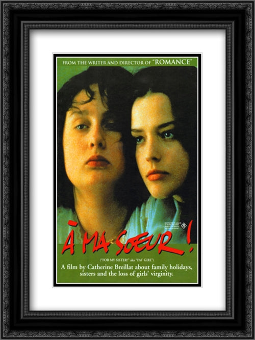 Fat Girl 18x24 Black Ornate Wood Framed Movie Poster with Double Matting