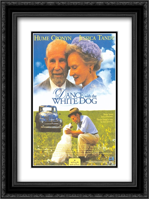 To Dance with the White Dog 18x24 Black Ornate Wood Framed Movie Poster with Double Matting