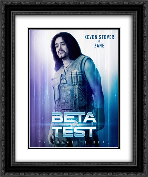 Beta Test 20x24 Black Ornate Wood Framed Movie Poster with Double Matting