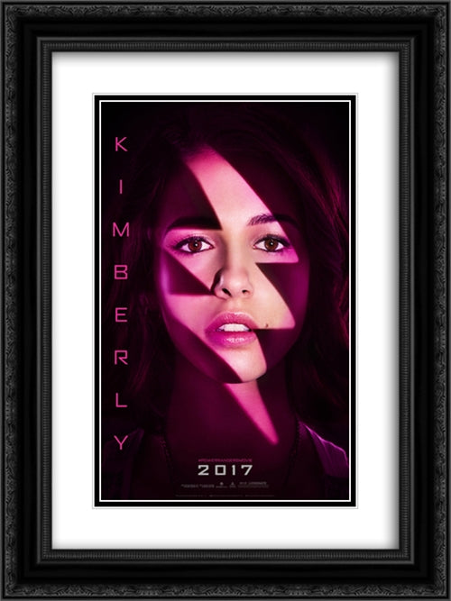 Power Rangers Kimberly 18x24 Black Ornate Wood Framed Movie Poster with Double Matting