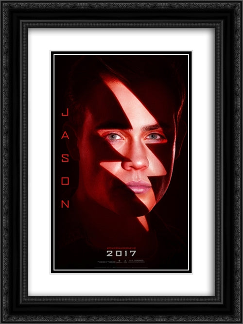 Power Rangers Jason 18x24 Black Ornate Wood Framed Movie Poster with Double Matting