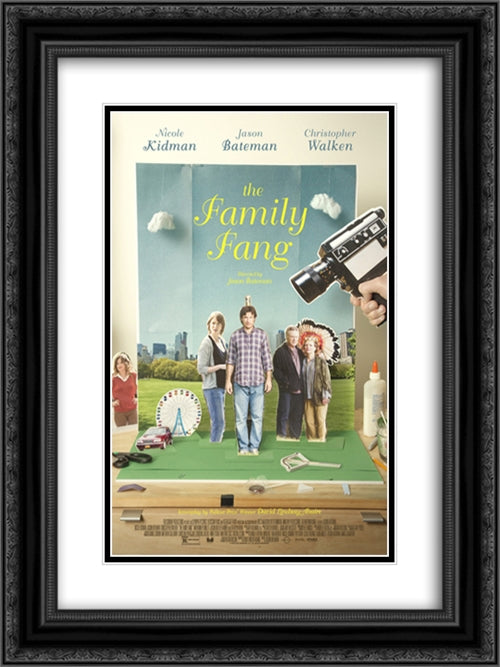 The Family Fang 18x24 Black Ornate Wood Framed Movie Poster with Double Matting