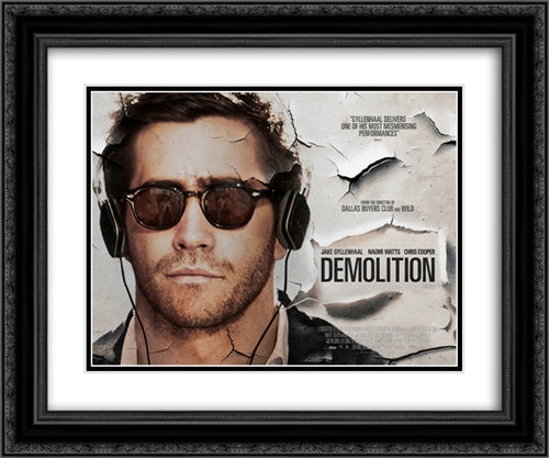 Demolition 24x20 Black Ornate Wood Framed Movie Poster with Double Matting