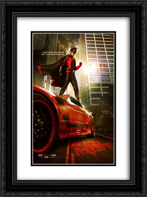 Kick Ass 18x24 Black Ornate Wood Framed Movie Poster with Double Matting