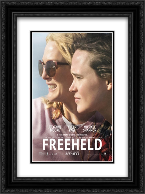 Freeheld 18x24 Black Ornate Wood Framed Movie Poster with Double Matting