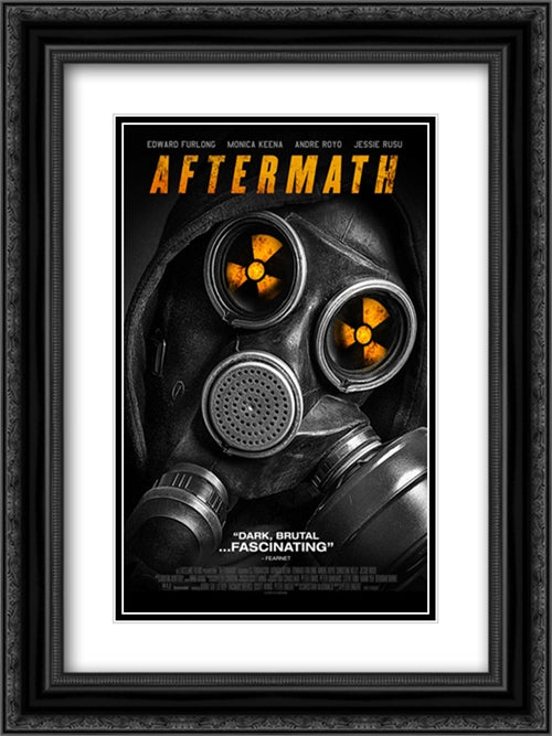 Aftermath 18x24 Black Ornate Wood Framed Movie Poster with Double Matting