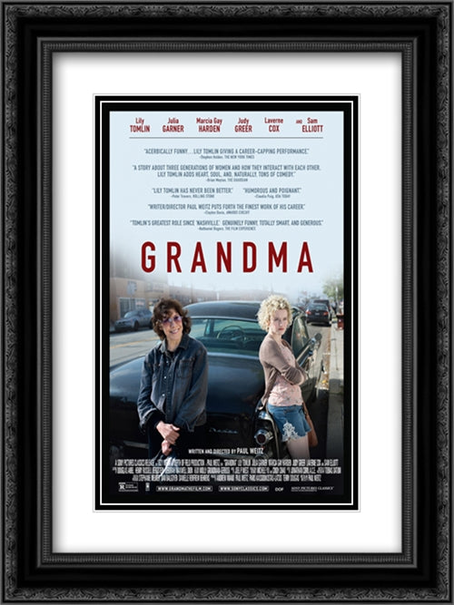 Grandma 18x24 Black Ornate Wood Framed Movie Poster with Double Matting