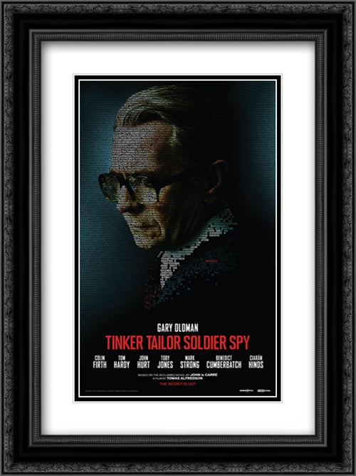 Tinker Tailor Soldier Spy 18x24 Black Ornate Wood Framed Movie Poster with Double Matting