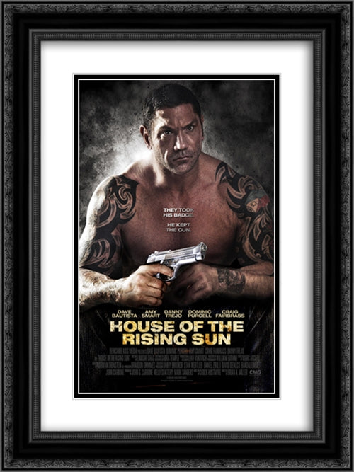 House of the Rising Sun 18x24 Black Ornate Wood Framed Movie Poster with Double Matting