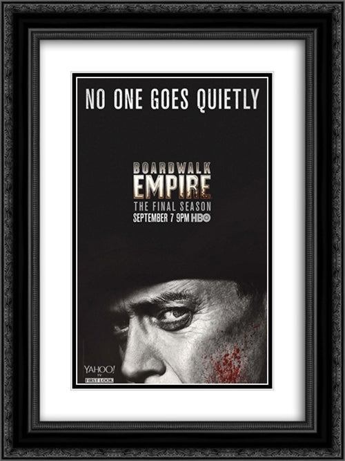 Boardwalk Empire 18x24 Black Ornate Wood Framed Movie Poster with Double Matting
