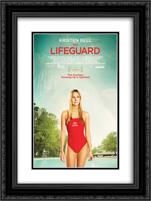 The Lifeguard 18x24 Black Ornate Wood Framed Movie Poster with Double Matting