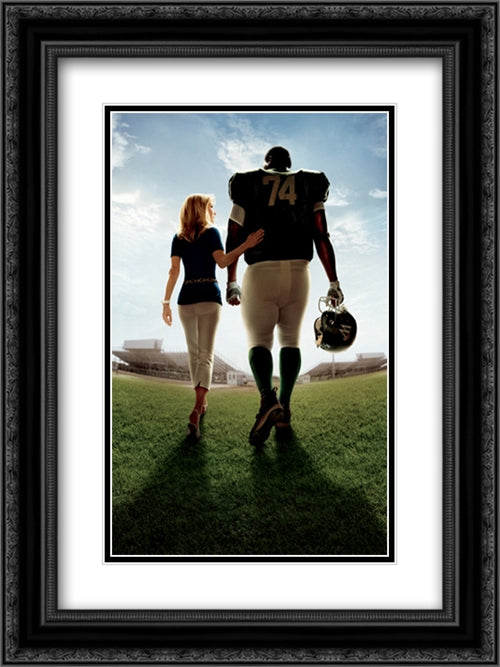 The Blind Side 18x24 Black Ornate Wood Framed Movie Poster with Double Matting