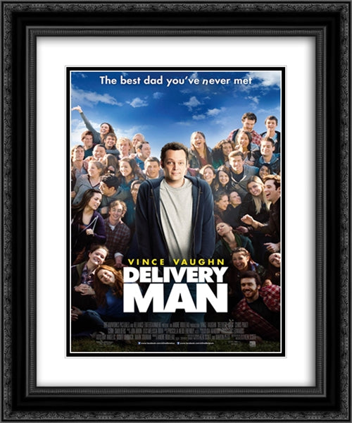 Delivery Man 20x24 Black Ornate Wood Framed Movie Poster with Double Matting