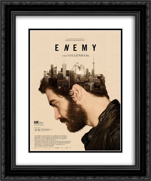 Enemy 20x24 Black Ornate Wood Framed Movie Poster with Double Matting