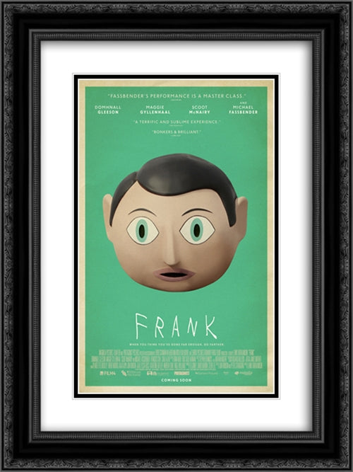 Frank 18x24 Black Ornate Wood Framed Movie Poster with Double Matting