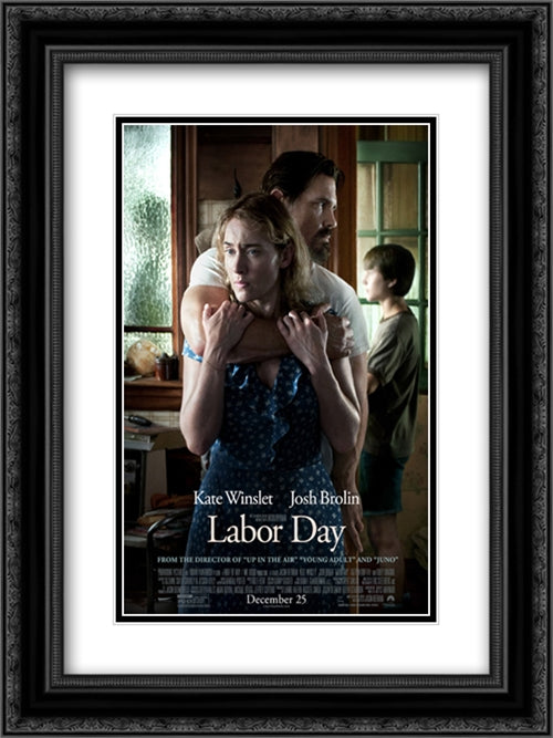 Labor Day 18x24 Black Ornate Wood Framed Movie Poster with Double Matting