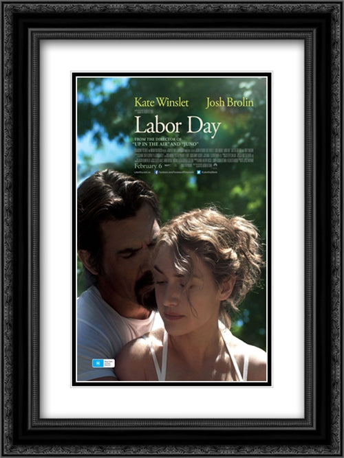 Labor Day 18x24 Black Ornate Wood Framed Movie Poster with Double Matting