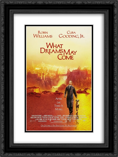 What Dreams May Come 18x24 Black Ornate Wood Framed Movie Poster with Double Matting