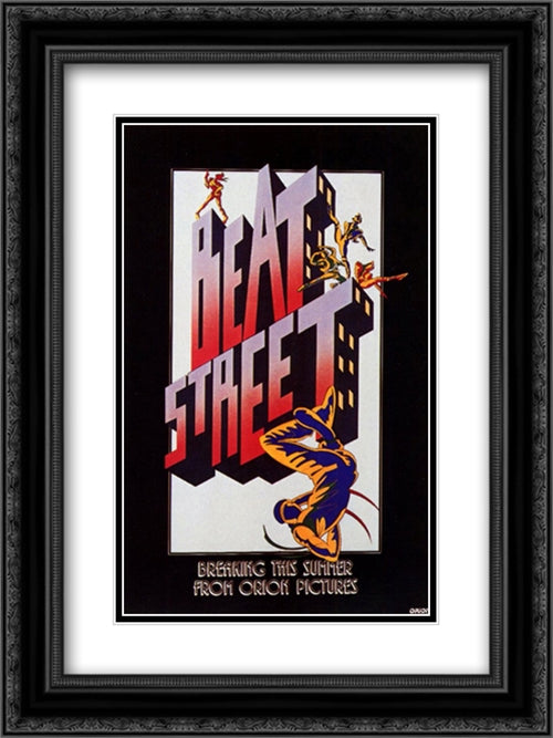 Beat Street 18x24 Black Ornate Wood Framed Movie Poster with Double Matting