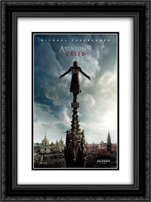 Assassin's Creed 18x24 Black Ornate Wood Framed Movie Poster with Double Matting