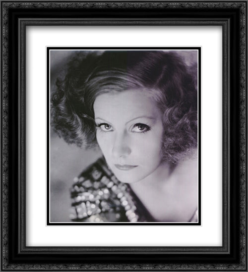 Greta Garbo 20x22 Black Ornate Wood Framed Movie Poster with Double Matting