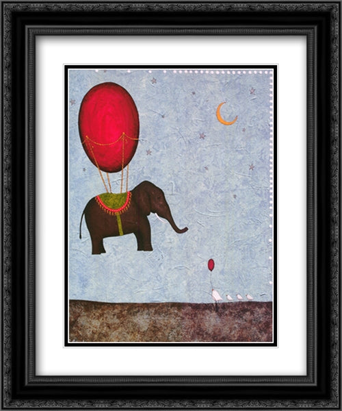 The Arrival 17x23 Black Ornate Wood Framed Art Print Poster with Double Matting by Beaubien, Shari