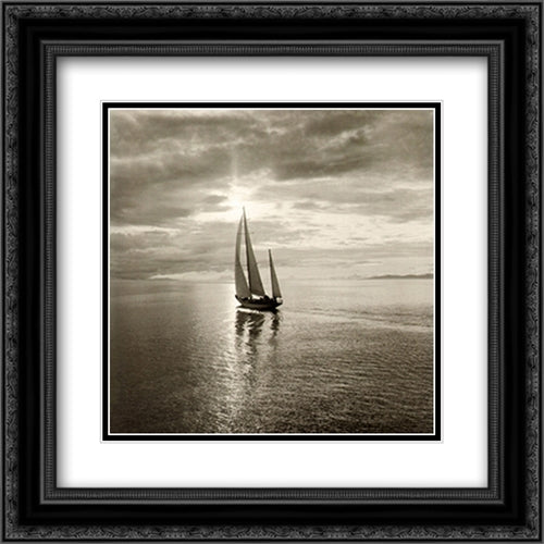 Destiny 2x Matted 20x20 Black Ornate Wood Framed Art Print Poster with Double Matting by Krantz, Ray