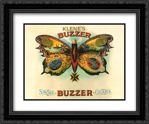 Buzzer 2x Matted 20x24 Black Ornate Wood Framed Art Print Poster with Double Matting