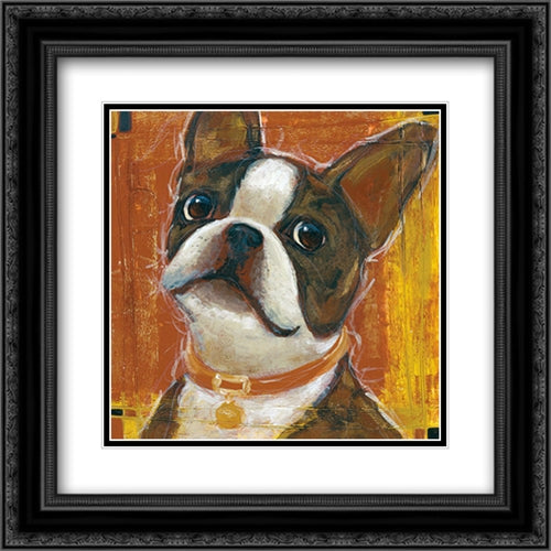 Yes! 16x16 Black Ornate Wood Framed Art Print Poster with Double Matting by Dupre, Karen