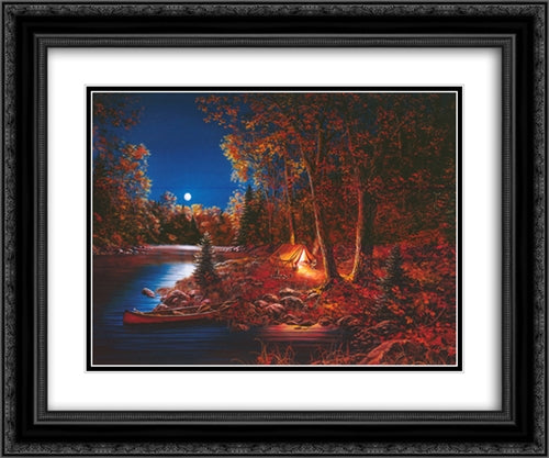 Still of the Night 21x17 Black Ornate Wood Framed Art Print Poster with Double Matting by Hansel, Jim