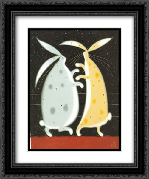 Marquis Of Queensbury 2x Matted 20x24 Black Ornate Wood Framed Art Print Poster with Double Matting by Nazran, Govinder