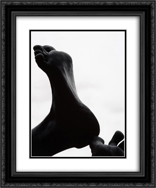 Feet 102 20x24 Black Ornate Wood Framed Art Print Poster with Double Matting by Siskind, Aaron