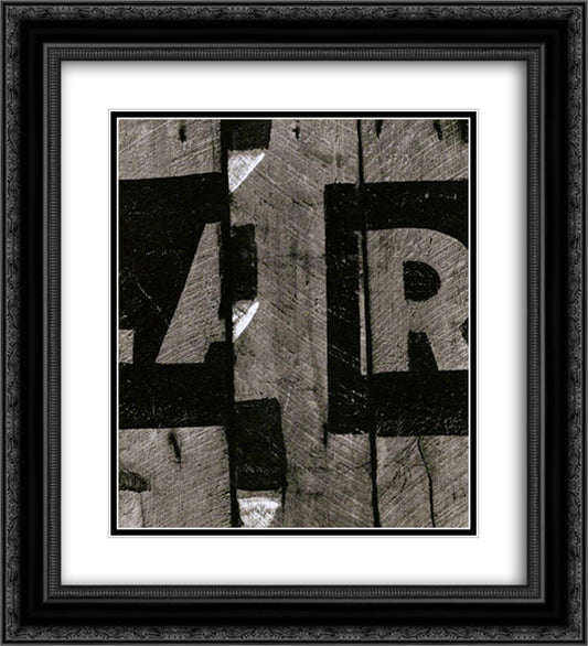 Kentucky 4 20x22 Black Ornate Wood Framed Art Print Poster with Double Matting by Siskind, Aaron