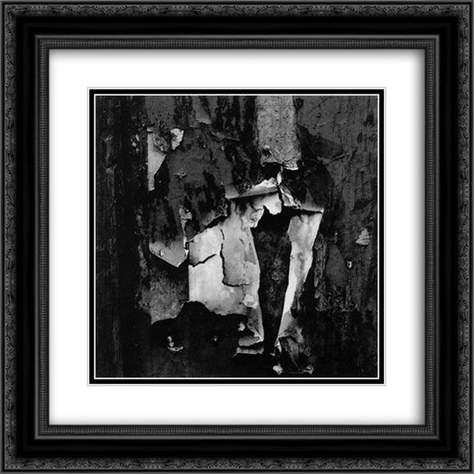 New York 40 20x20 Black Ornate Wood Framed Art Print Poster with Double Matting by Siskind, Aaron