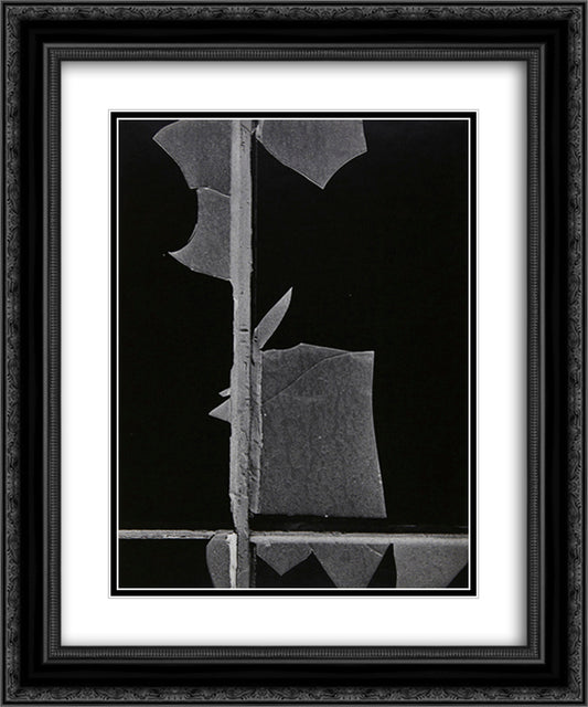 New York City W 1 20x24 Black Ornate Wood Framed Art Print Poster with Double Matting by Siskind, Aaron