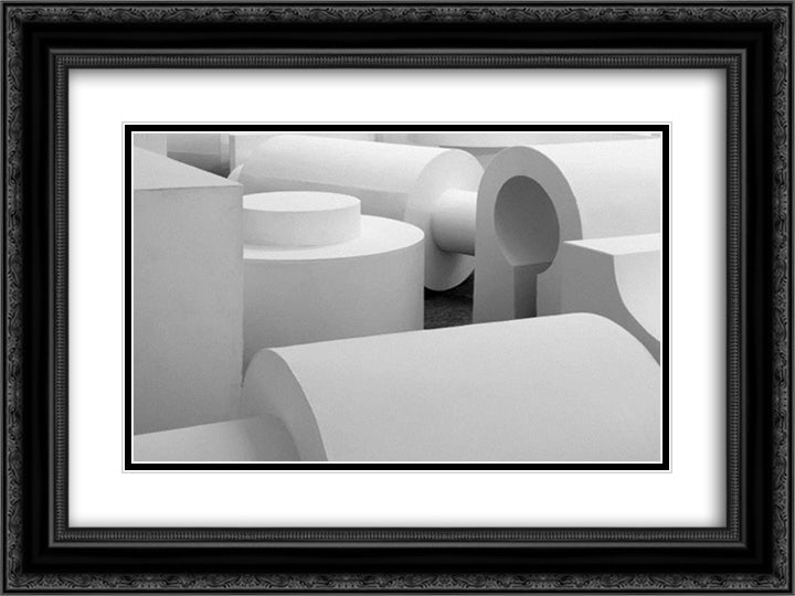 Disposition 24x18 Black Ornate Wood Framed Art Print Poster with Double Matting by Absalon