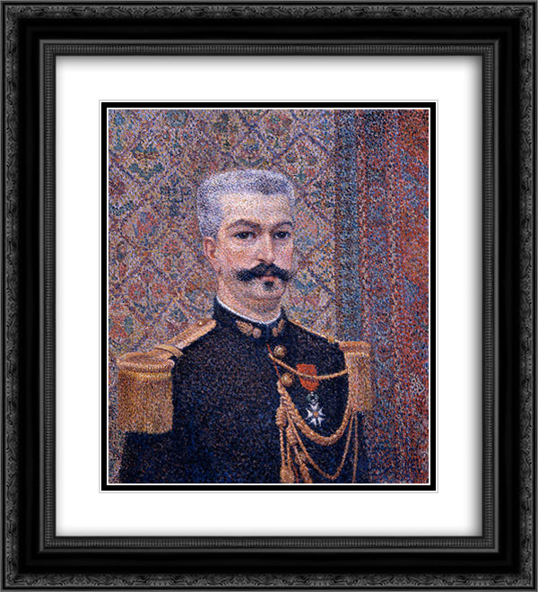 Portrait of Monsieur Pool 20x22 Black Ornate Wood Framed Art Print Poster with Double Matting by Pillet Albert Dubois