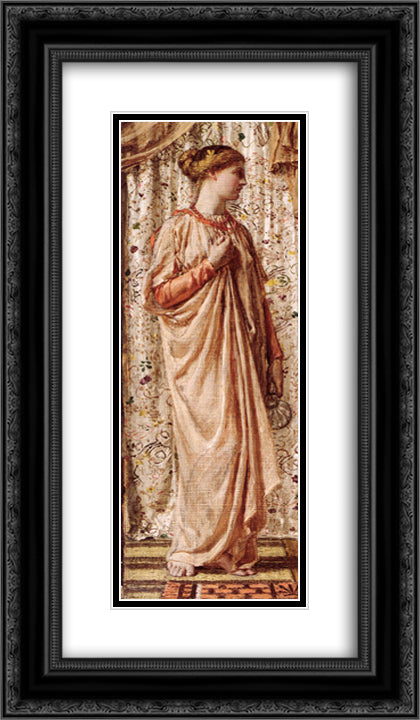 Amber 14x24 Black Ornate Wood Framed Art Print Poster with Double Matting by Moore, Albert Joseph