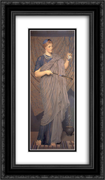 Shuttlecock 14x24 Black Ornate Wood Framed Art Print Poster with Double Matting by Moore, Albert Joseph