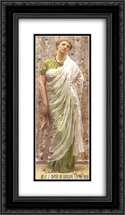 The End of the Story 14x24 Black Ornate Wood Framed Art Print Poster with Double Matting by Moore, Albert Joseph