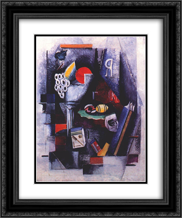 Still life with egg 20x24 Black Ornate Wood Framed Art Print Poster with Double Matting by Ekster, Aleksandra