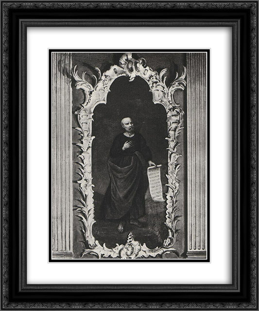 Apostol (St. Peter) 20x24 Black Ornate Wood Framed Art Print Poster with Double Matting by Antropov, Aleksey